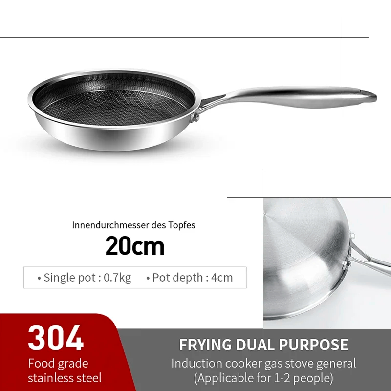 20cm pan 304
