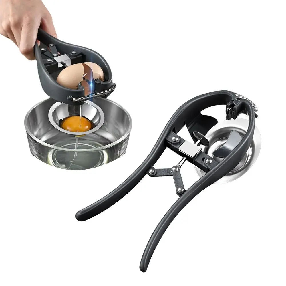 Premium 304 Stainless Steel Egg Opener for Effortless Egg Shelling - Durable, Easy-to-Use, and Efficient.