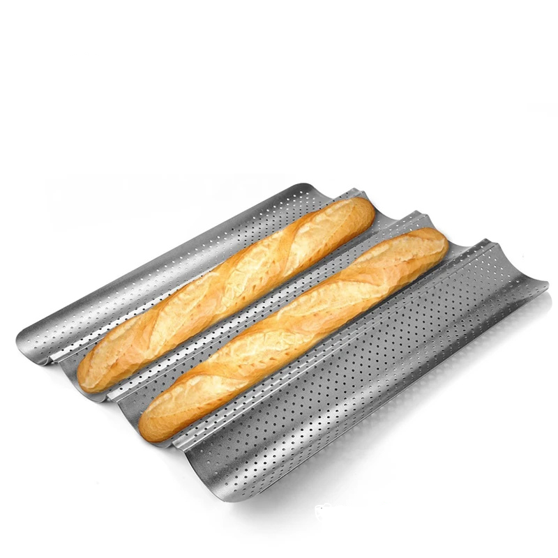 Wave French Bread Baking Tray - Multifunctional Baking Pan for French Bread Loaves