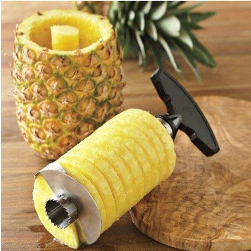 Kitchen Easy Gadget Fruit Pineapple Corer Slicer Cutter Peeler Stainless Steel