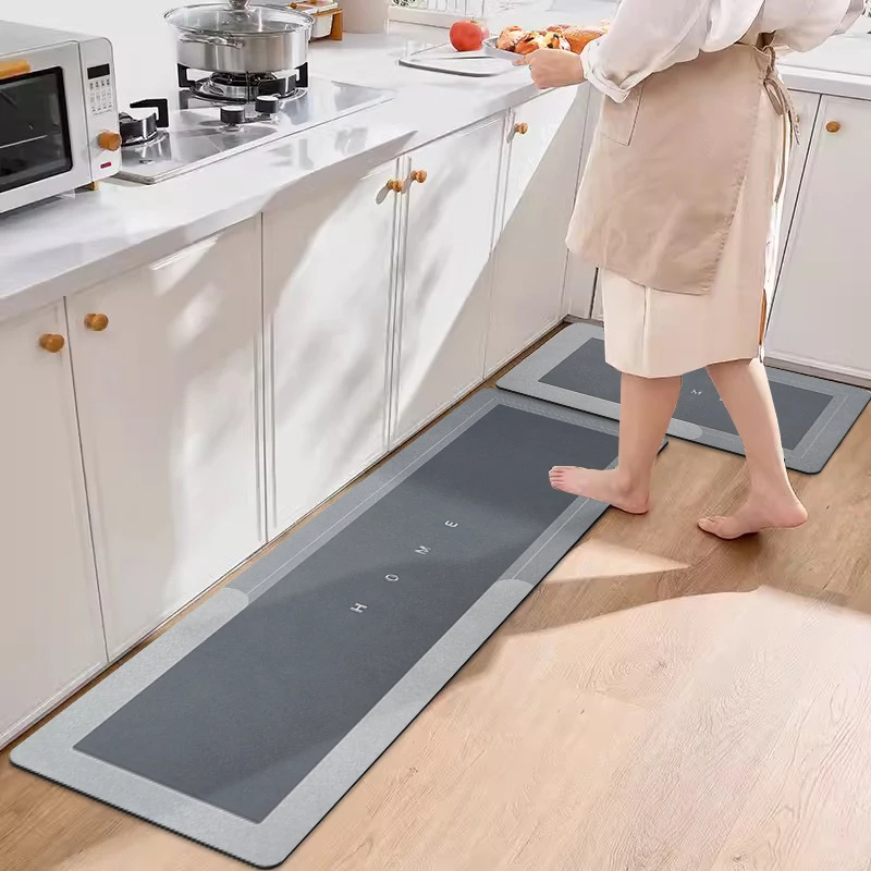 Kitchen and bathroom Absorbent Mat NonSkid Waterproof Wipeable